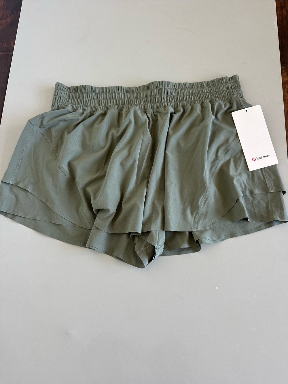 lululemon athletica Willow Green Layered Athletic Shorts